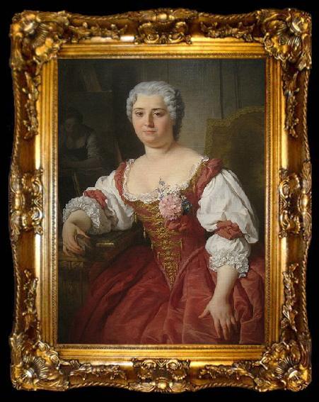 framed  Pierre Subleyras Portrait of Maria Felice Tibaldi, ta009-2